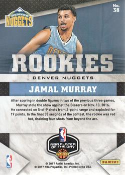 2016-17 Panini NBA Player of the Day #38 Jamal Murray Back