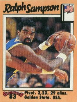 1989 Hobby Press Spain 100 Gigantes del Basket Mundial Stickers #83 Ralph Sampson Front
