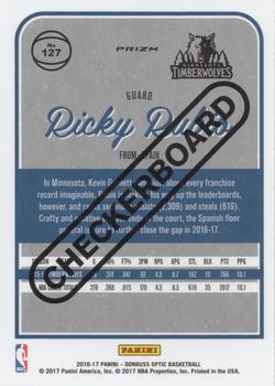 2016-17 Donruss Optic - Checkerboard #127 Ricky Rubio Back