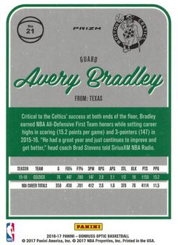 2016-17 Donruss Optic - Holo #21 Avery Bradley Back