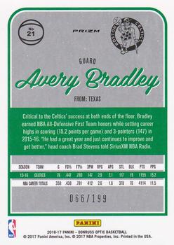 2016-17 Donruss Optic - Orange #21 Avery Bradley Back