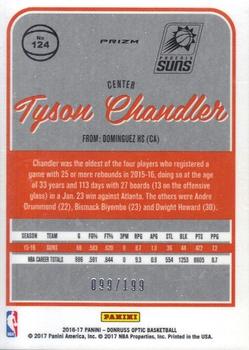 2016-17 Donruss Optic - Orange #124 Tyson Chandler Back