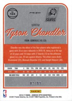 2016-17 Donruss Optic - Red #124 Tyson Chandler Back