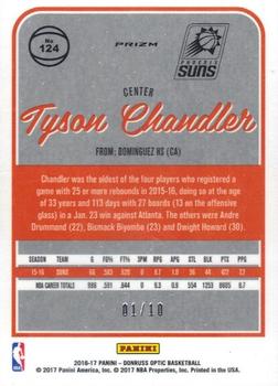 2016-17 Donruss Optic - Gold #124 Tyson Chandler Back