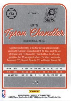 2016-17 Donruss Optic - Green #124 Tyson Chandler Back