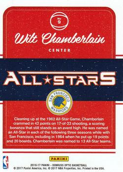 2016-17 Donruss Optic - All-Stars #9 Wilt Chamberlain Back