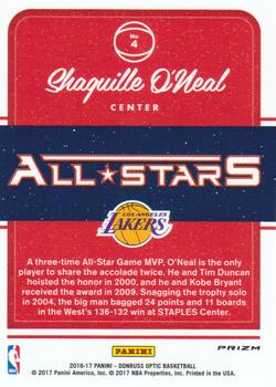 2016-17 Donruss Optic - All-Stars Holo #4 Shaquille O'Neal Back