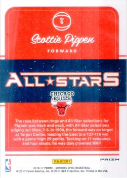 2016-17 Donruss Optic - All-Stars Holo #6 Scottie Pippen Back