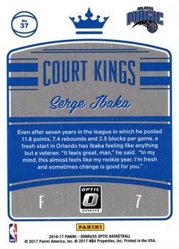 2016-17 Donruss Optic - Court Kings #37 Serge Ibaka Back