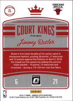 2016-17 Donruss Optic - Court Kings Holo #11 Jimmy Butler Back