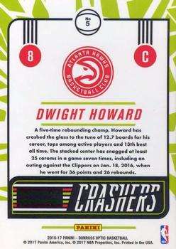2016-17 Donruss Optic - Crashers #5 Dwight Howard Back
