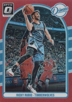 2016-17 Donruss Optic - Dimes Red #3 Ricky Rubio Front