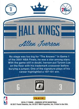 2016-17 Donruss Optic - Hall Kings #2 Allen Iverson Back