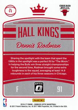 2016-17 Donruss Optic - Hall Kings #11 Dennis Rodman Back