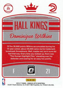 2016-17 Donruss Optic - Hall Kings #20 Dominique Wilkins Back