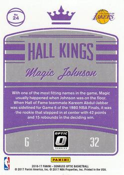 2016-17 Donruss Optic - Hall Kings #24 Magic Johnson Back