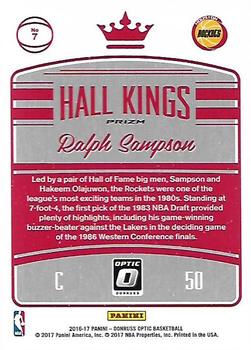 2016-17 Donruss Optic - Hall Kings Holo #7 Ralph Sampson Back