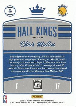 2016-17 Donruss Optic - Hall Kings Holo #10 Chris Mullin Back