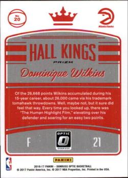 2016-17 Donruss Optic - Hall Kings Holo #20 Dominique Wilkins Back