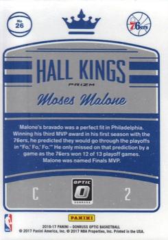 2016-17 Donruss Optic - Hall Kings Holo #26 Moses Malone Back