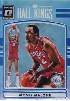 2016-17 Donruss Optic - Hall Kings Holo #26 Moses Malone Front