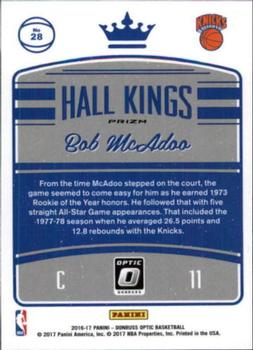 2016-17 Donruss Optic - Hall Kings Holo #28 Bob McAdoo Back