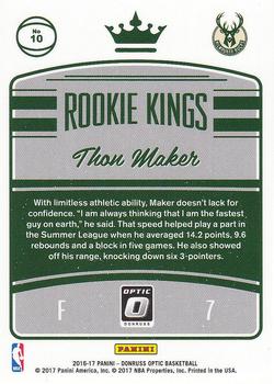 2016-17 Donruss Optic - Rookie Kings #10 Thon Maker Back