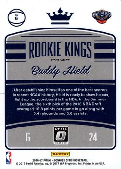 2016-17 Donruss Optic - Rookie Kings Purple #6 Buddy Hield Back