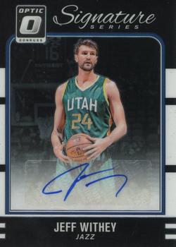 2016-17 Donruss Optic - Signature Series #18 Jeff Withey Front