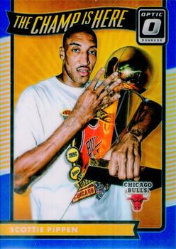 2016-17 Donruss Optic - The Champ is Here Blue #13 Scottie Pippen Front