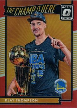 2016-17 Donruss Optic - The Champ is Here Red #4 Klay Thompson Front