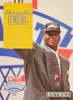 1995 SkyBox Shaquille O'Neal Commemorative Sheet Singles #S21 Shaquille O'Neal Front