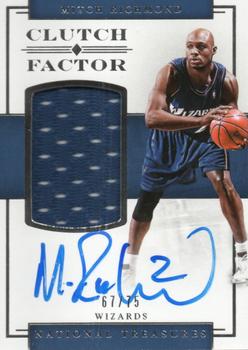 2016-17 Panini National Treasures - Clutch Factor #27 Mitch Richmond Front