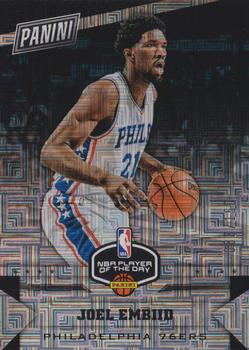 2016-17 Panini NBA Player of the Day - Escher Squares #26 Joel Embiid Front