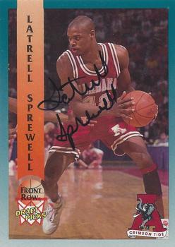 1992 Front Row Draft Picks - Signature Series #64 Latrell Sprewell Front