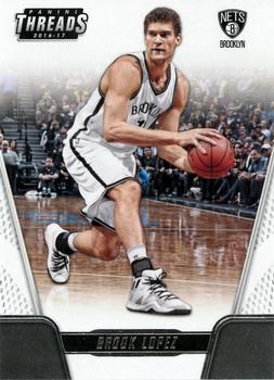 2016-17 Panini Threads #125 Brook Lopez Front