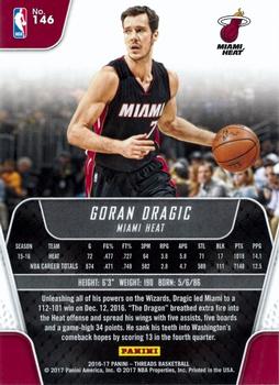 2016-17 Panini Threads #146 Goran Dragic Back