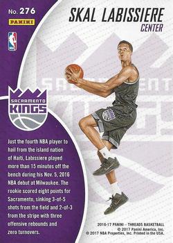2016-17 Panini Threads #276 Skal Labissiere Back