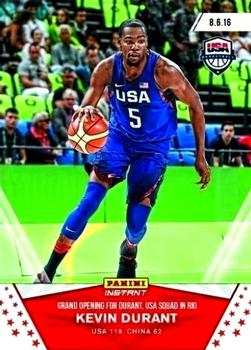 2016-17 Panini Instant NBA - Team USA Red #USA-1 Kevin Durant Front