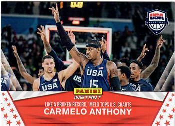 2016-17 Panini Instant NBA - Team USA Red #USA-7 Carmelo Anthony Front