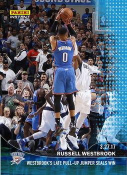 2016-17 Panini Instant NBA - Blue #293 Russell Westbrook Front