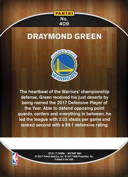 2016-17 Panini Instant NBA - Blue #409 Draymond Green Back