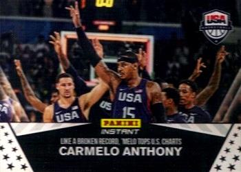 2016-17 Panini Instant NBA - Team USA Black #USA-7 Carmelo Anthony Front