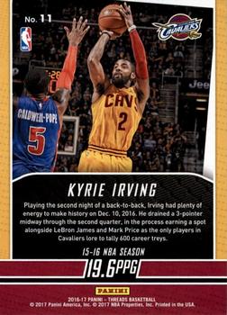 2016-17 Panini Threads - Automatic #11 Kyrie Irving Back