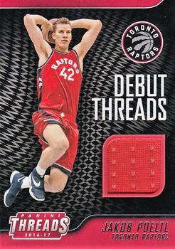 2016-17 Panini Threads - Debut Threads #7 Jakob Poeltl Front