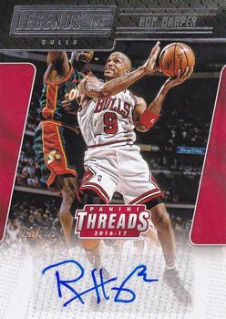 2016-17 Panini Threads - NBA Legends Ink #24 Ron Harper Front