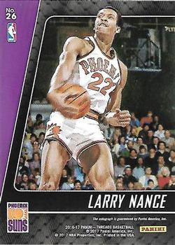 2016-17 Panini Threads - NBA Legends Ink #26 Larry Nance Back