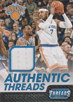 2016-17 Panini Threads - Authentic Threads #40 Carmelo Anthony Front