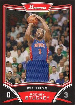2008-09 Bowman - Retail Relics #BSRRS Rodney Stuckey Front