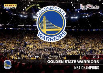 2016-17 Panini Instant NBA - Golden State Warriors 2017 Finals Championship Set Red #C1 Golden State Warriors Logo Front
